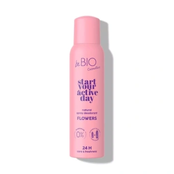 beBIO Natural deodorant sprei Start Your Active Day Flowers 125ml.webp