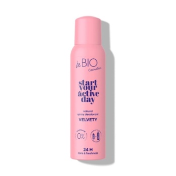 beBIO Natural deodorant sprei Start Your Active Day Velvety 125ml.jpg