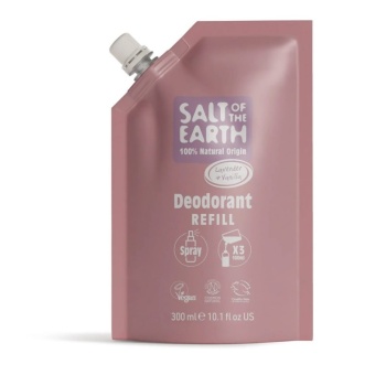 Salt of the Earth lavendli- ja vanillilõhnalise sprei deodorandi täitepakend 300ml.jpeg