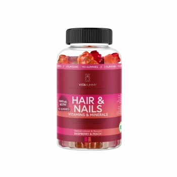 VitaYummy Hair & Nails, Raspberry and Peach toidulisand, 110tk.webp