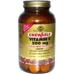 Solgar C vitamiin 500mg imemistabletid (jõhvikas/vaarikas) 90 tbl