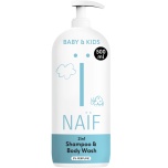 NAÏF 2-in-1 šampoon ja pesugeel pumbaga 0% lõhnaaineid 500ml