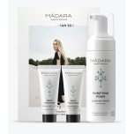 Madara Starter Set - Become Organic (puhastusvaht, sügavniisutav emulsioon, taastav öökreem)