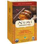 Numi kurkumi tee Three Roots 12×3,35g (-30%) BB 11/2022