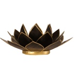 Lotus atmospheric light black gold trim 13,5cm