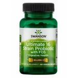 Swanson Probiootikumid – Ultimate 16 Strain Probiotic With FOS (60vcaps)
