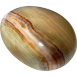 Poolvääriskivist muna, oonüks-marmor ca. 3,5x5cm