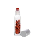 Rullikuga pudel 10ml – Punase jaspise tšipsidega 