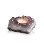 Amethyst tealight candle holder