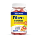 ENZYMEDICA Fiber+ Gummies – Kiudainetega kummikommid, 90 tk