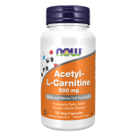 NOW FOODS Acetyl-L-Carnitine 500 mg – Atsetüül-L-karnitiin, 50 kapslit
