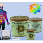 Scented votive candle 2nd chakra 4,5x4 cm